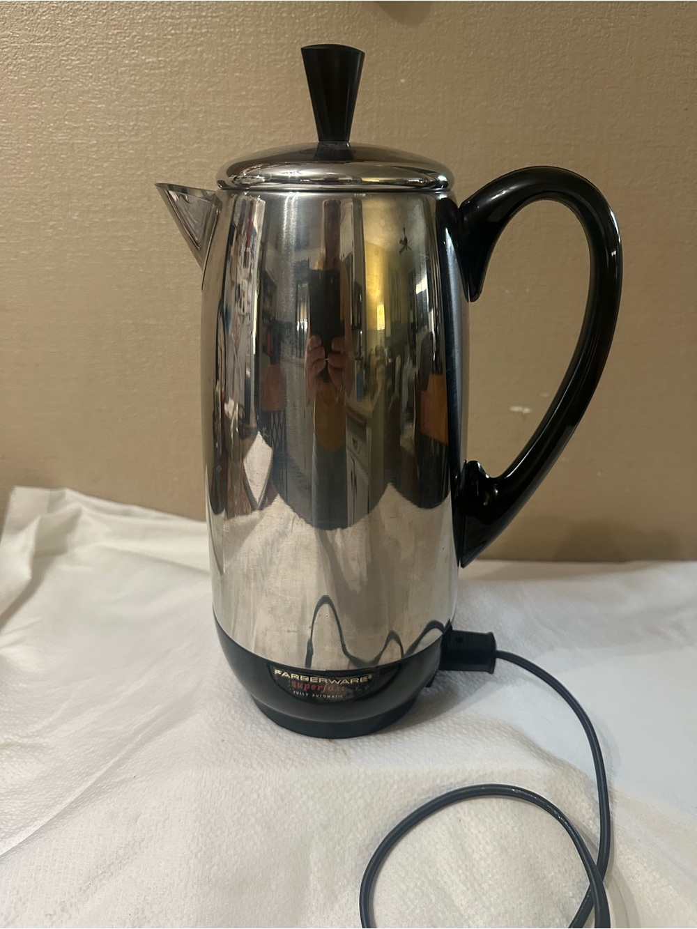 Vintage Farberware Stainless Steel Electric Percolator/ Coffee Pot
